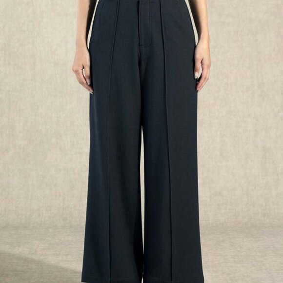 Future Classics Pintuck Straight Leg Trousers - Picture 1 of 4